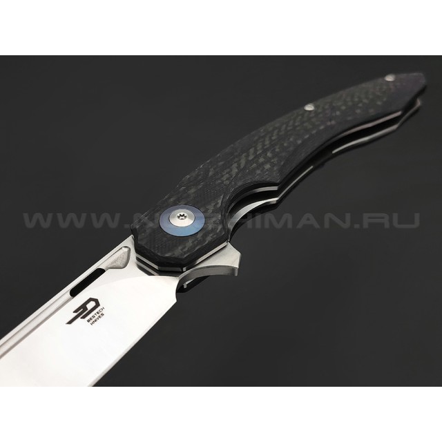 Нож Bestech Fanga BG18C сталь D2, рукоять Carbon fiber, G10 black