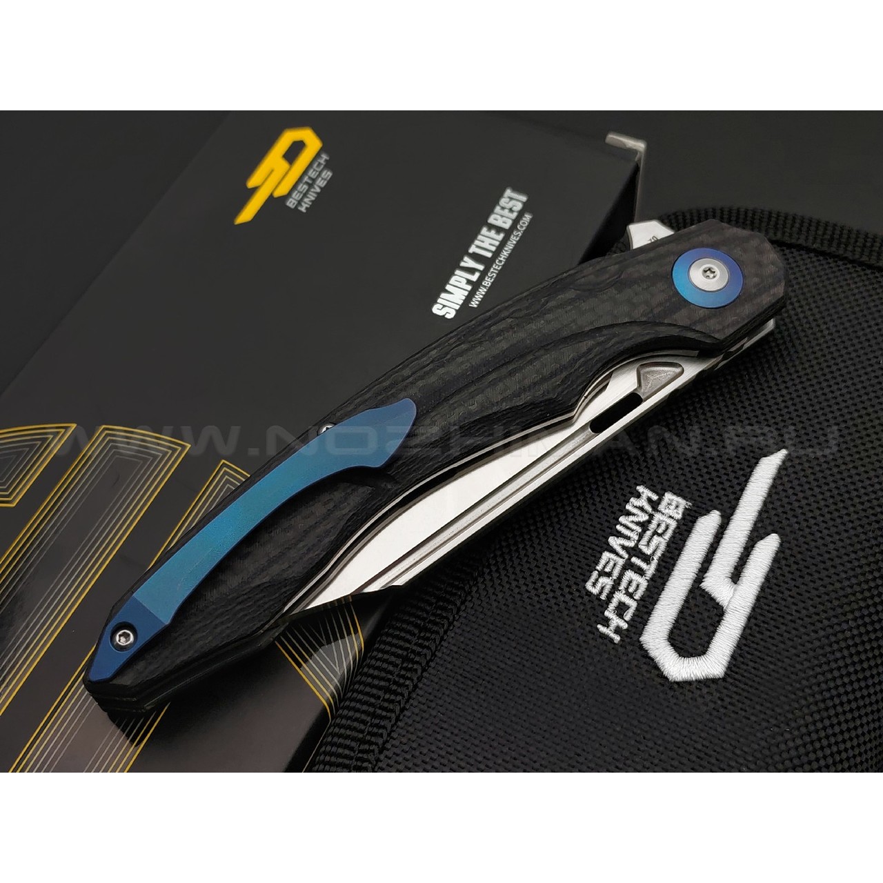 Нож Bestech Fanga BG18C сталь D2, рукоять Carbon fiber, G10 black