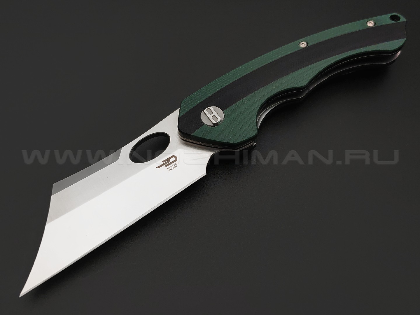 Нож Bestech Skirmish BG44A сталь D2, рукоять G10 black & green