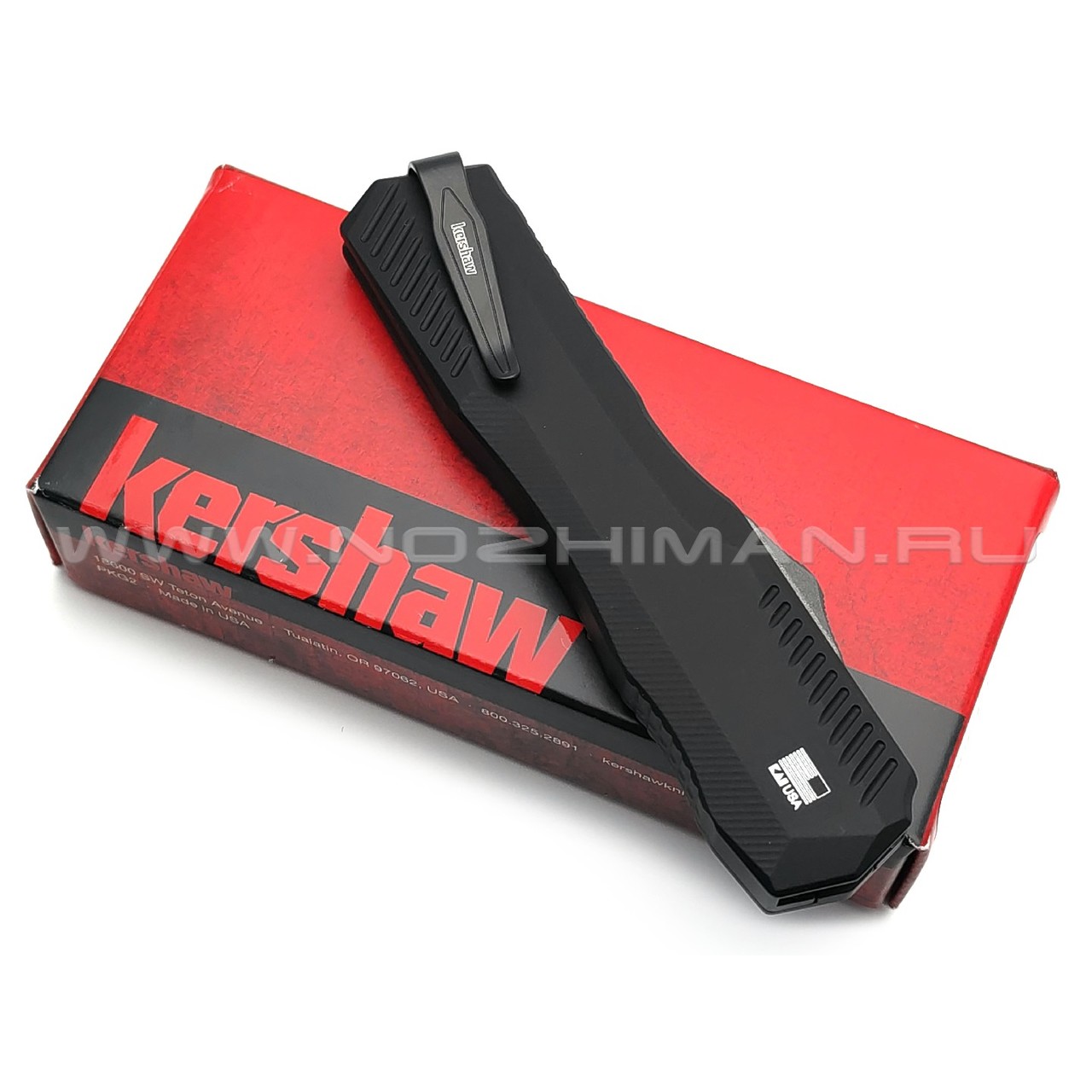 Нож Kershaw Livewire Tanto Black 9000T сталь CPM MagnaCut, рукоять 6061-T6 Aluminum