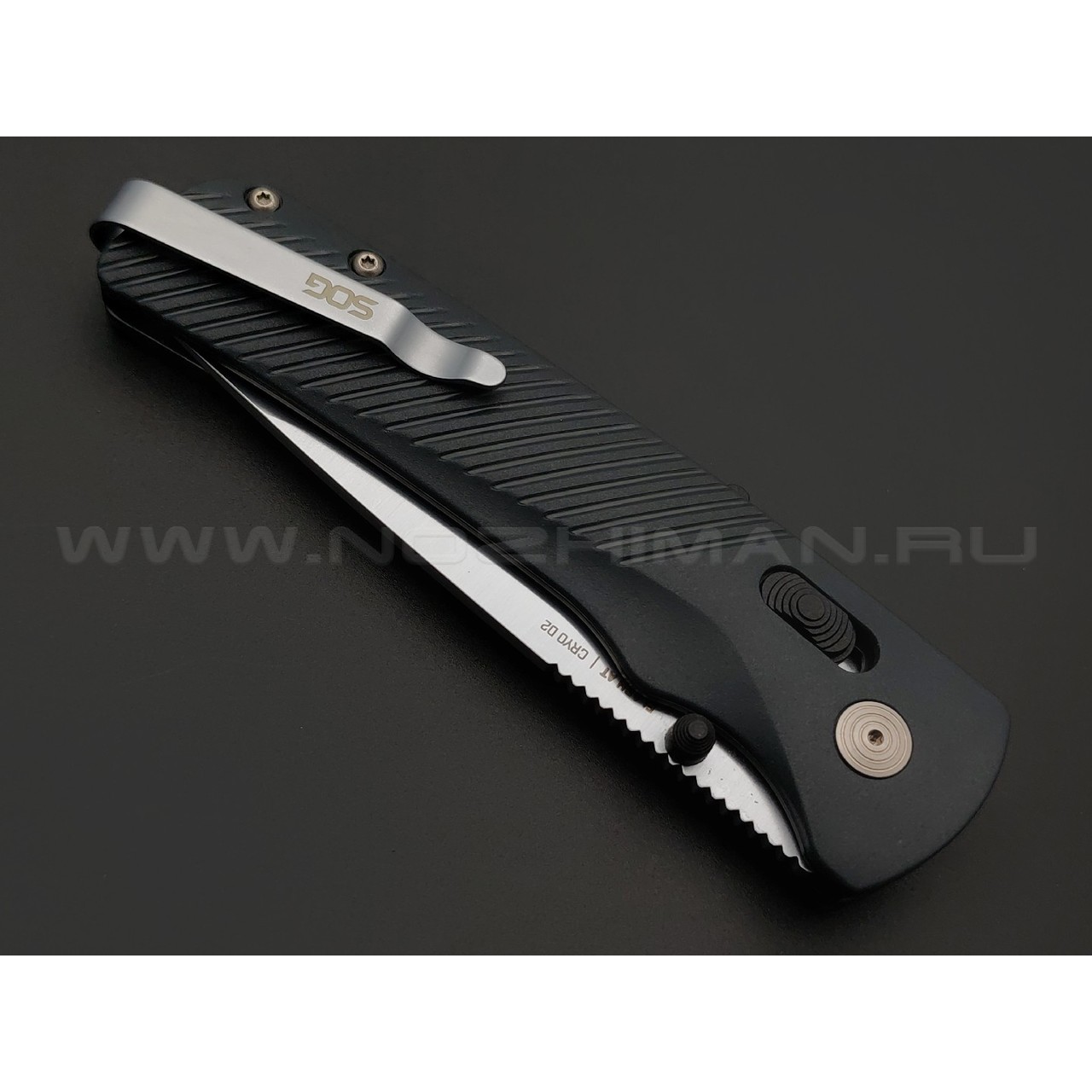 Нож SOG Flash AT Urban Grey 11-18-05-41 сталь D2, рукоять GRN