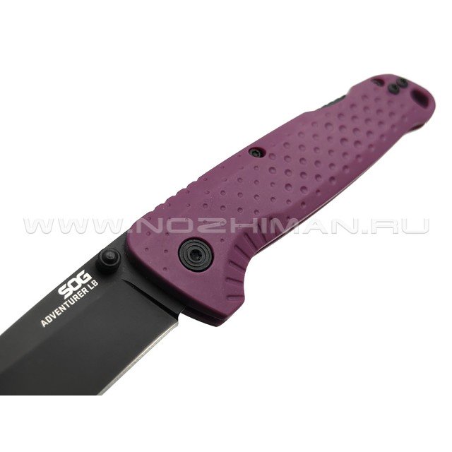 Нож SOG Adventurer LB 13-11-04-43 сталь 5Cr15MoV, рукоять GFN purple