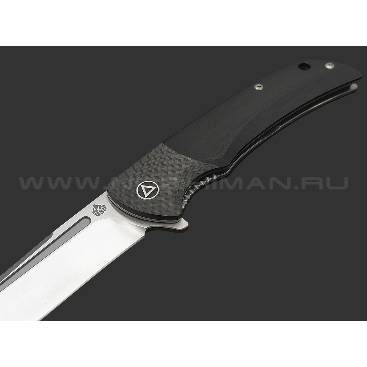 Нож QSP Harpyie QS129-B сталь S35VN, рукоять Carbon fiber, G10 black