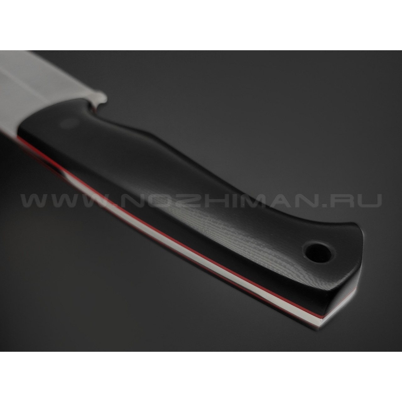 Апус нож Ринго сталь N690 сатин, рукоять G10 чёрный, карбон