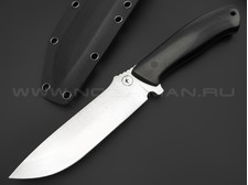 Apus Knives нож Marauder сталь Aus-10Co satin, рукоять Micarta black, карбон