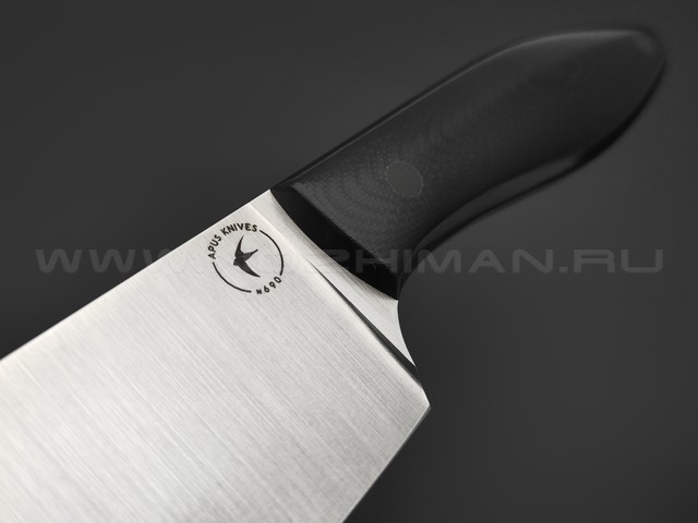 Apus Knives нож Chef сталь N690, рукоять G10 black, карбон