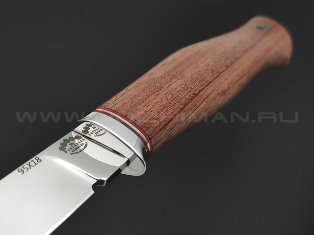 Товарищество Завьялова нож Осетр сталь 95Х18, рукоять Дерево бубинга