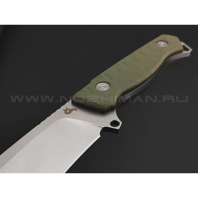 Нож BlackFox Golem BF-757 OD сталь D2 стоунвош, рукоять G10 OD green