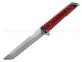 Mr.Blade складной нож Hokku сталь D2 sw, рукоять G10 black & red, кожаный чехол