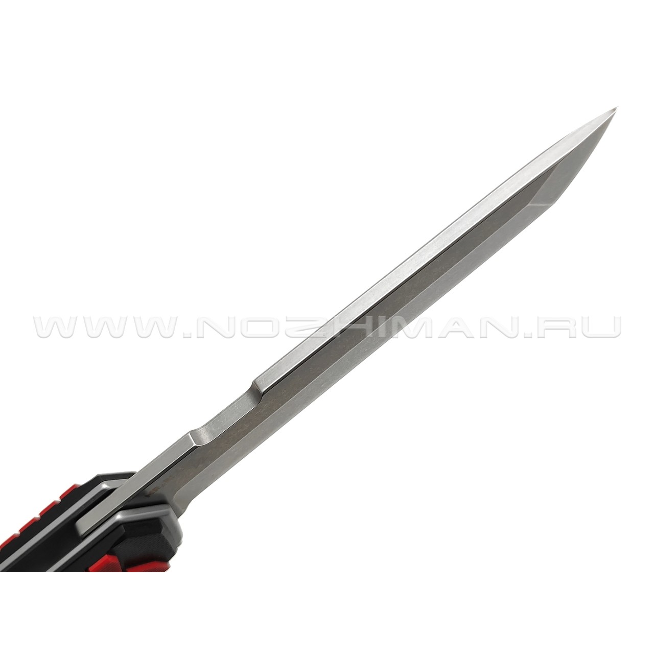 Mr.Blade складной нож Hokku сталь D2 sw, рукоять G10 black & red, кожаный чехол