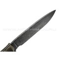 Волчий Век нож Команданте Custom сталь N690 WA хаотик, рукоять G10 black & tan, пины карбон Волчий Век нож Команданте Custom сталь N690 WA хаотик, рукоять G10 black & tan, пины карбон