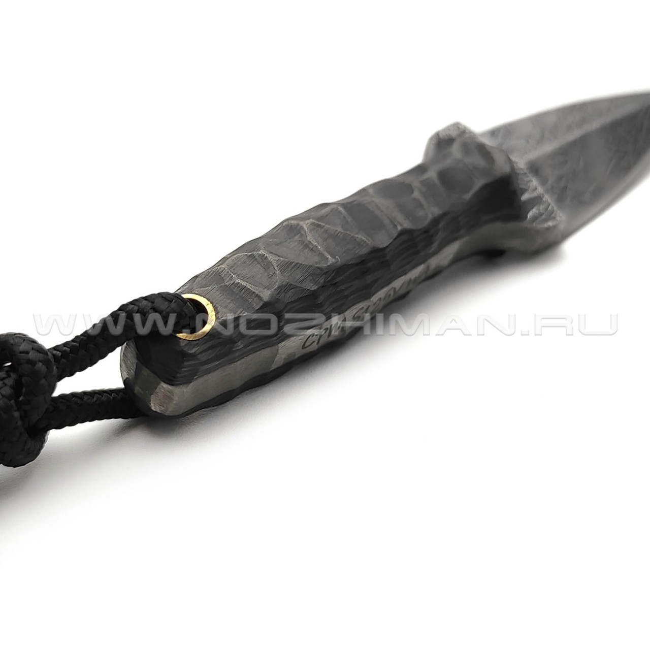 Волчий Век нож Кинжальчик Custom сталь S125V WA дамаскаж, рукоять Карбон