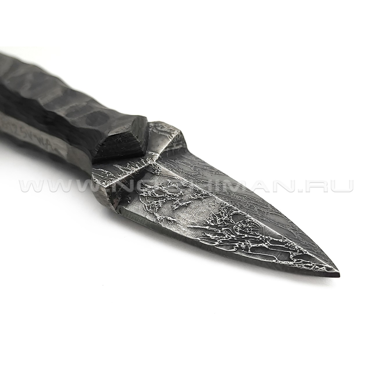 Волчий Век нож Кинжальчик Custom сталь S125V WA дамаскаж, рукоять Карбон
