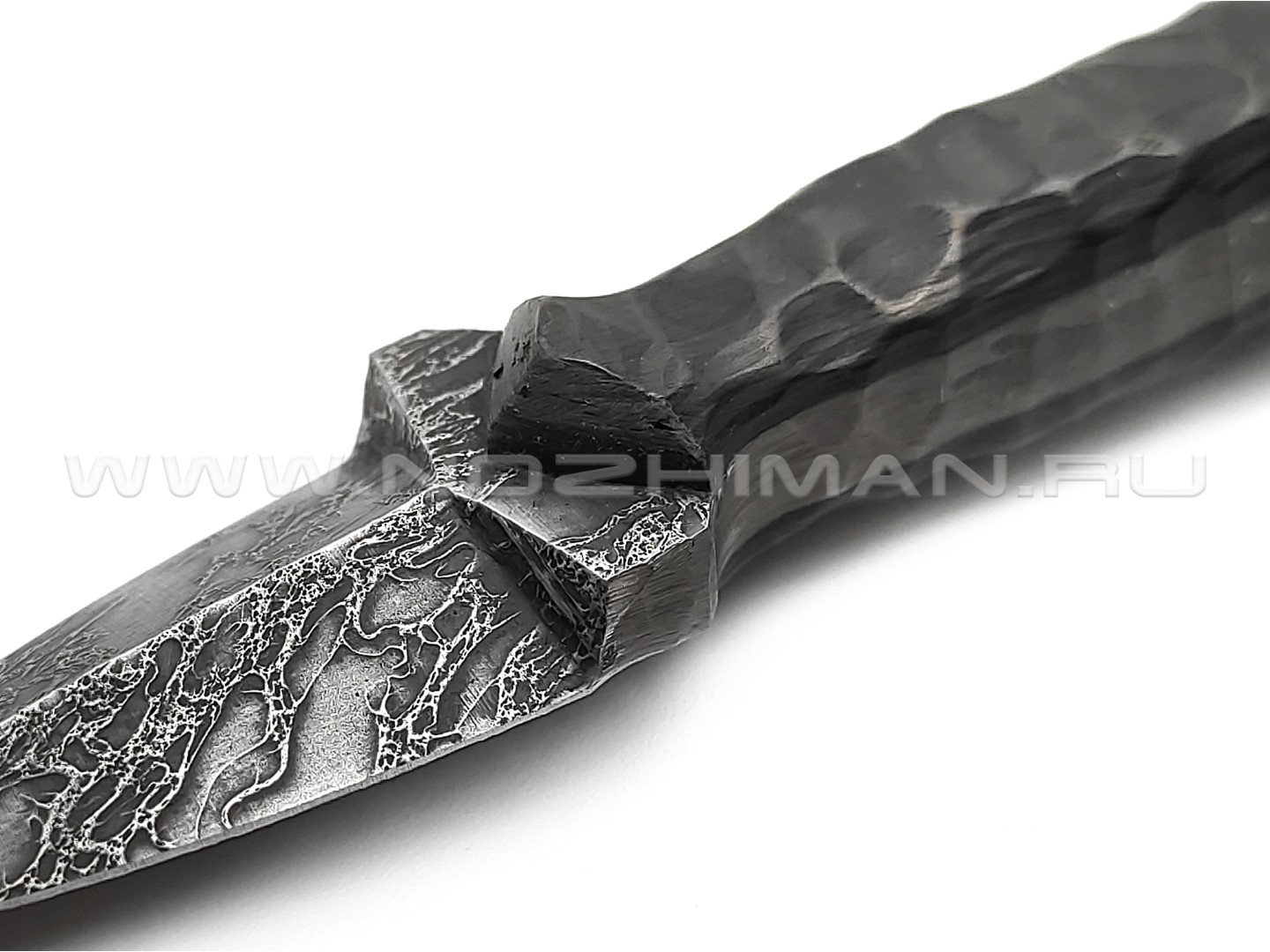 Волчий Век нож Кинжальчик Custom сталь S125V WA дамаскаж, рукоять Карбон
