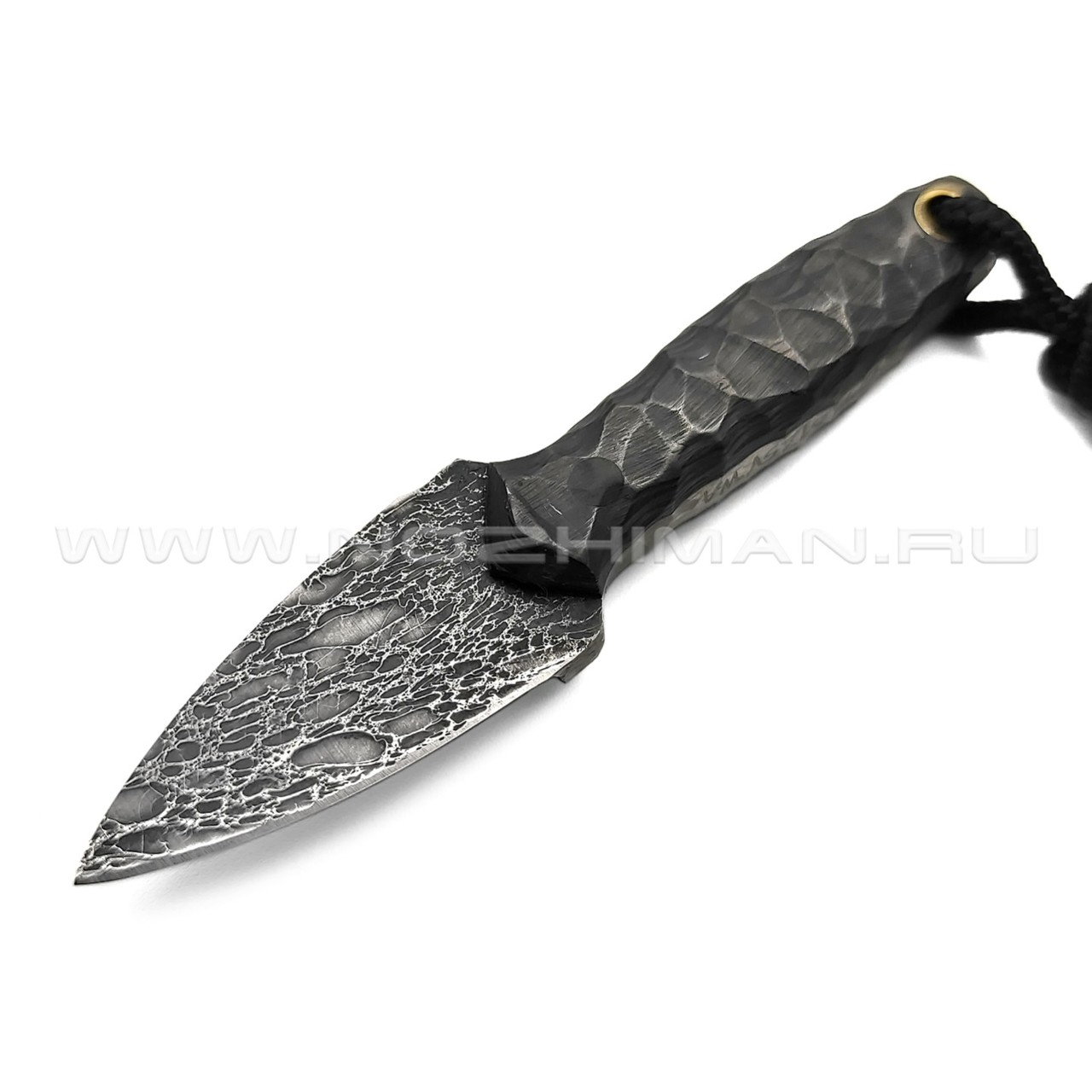 Волчий Век нож Кинжальчик Custom сталь S125V WA дамаскаж, рукоять Карбон