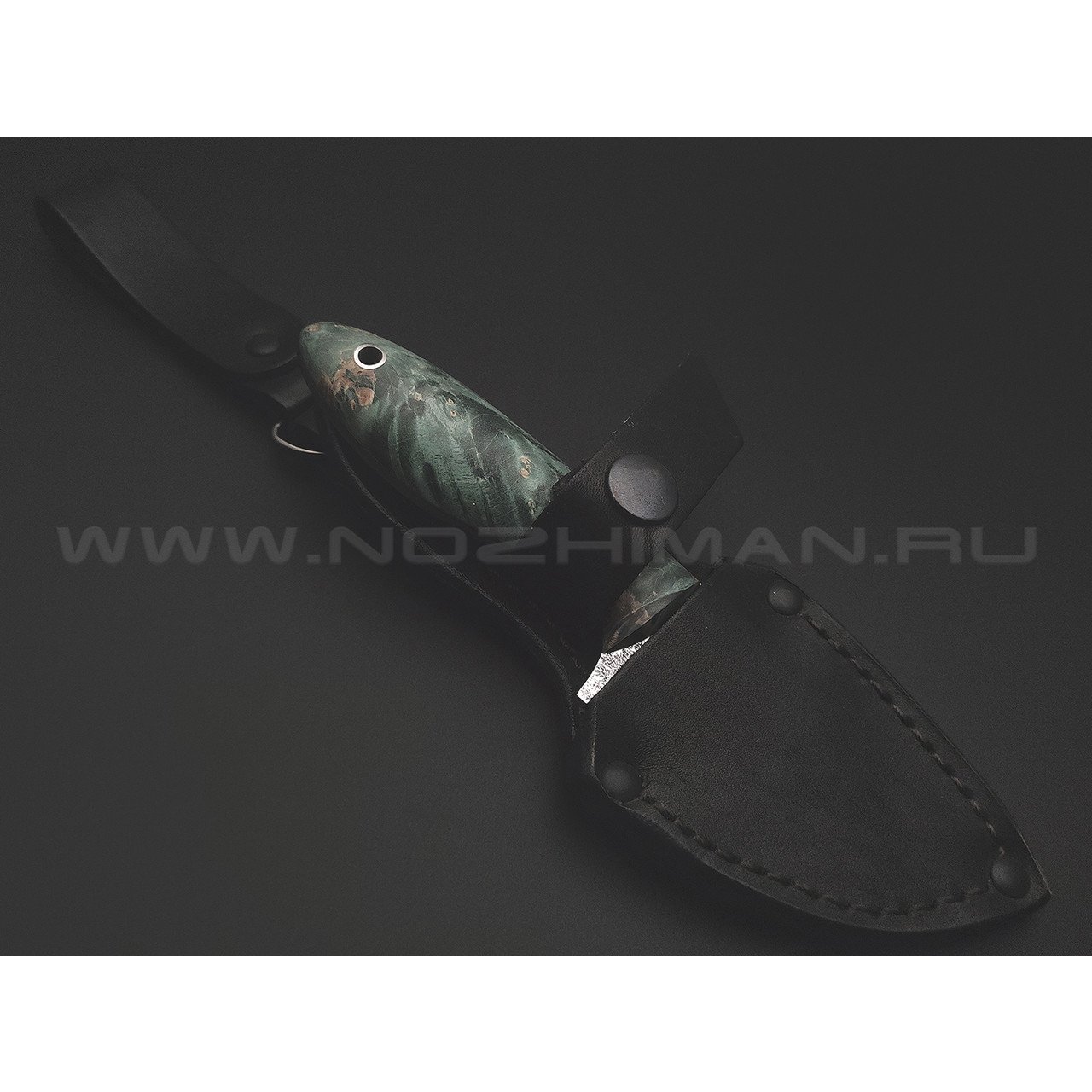 Платонов Д.Г. нож Шкурник сталь 95Х18, рукоять Крельская береза
