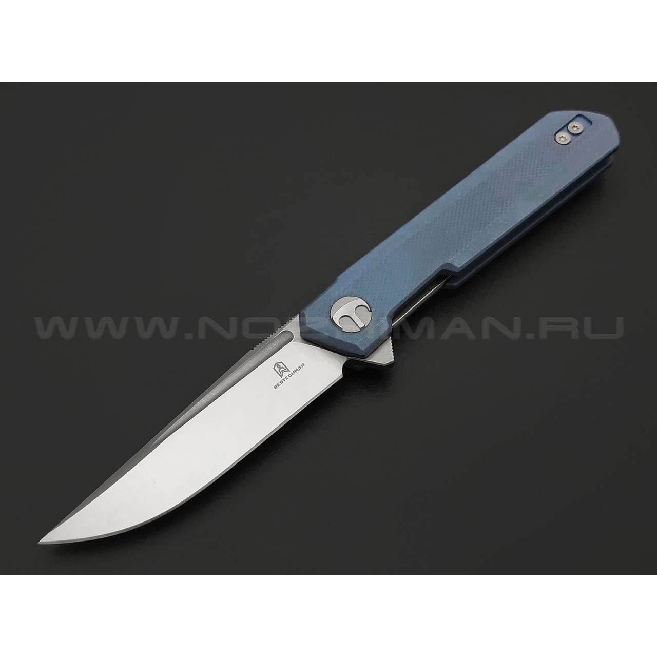 Нож Bestechman Mini Dundee BMK03D сталь D2 satin, рукоять G10 grey
