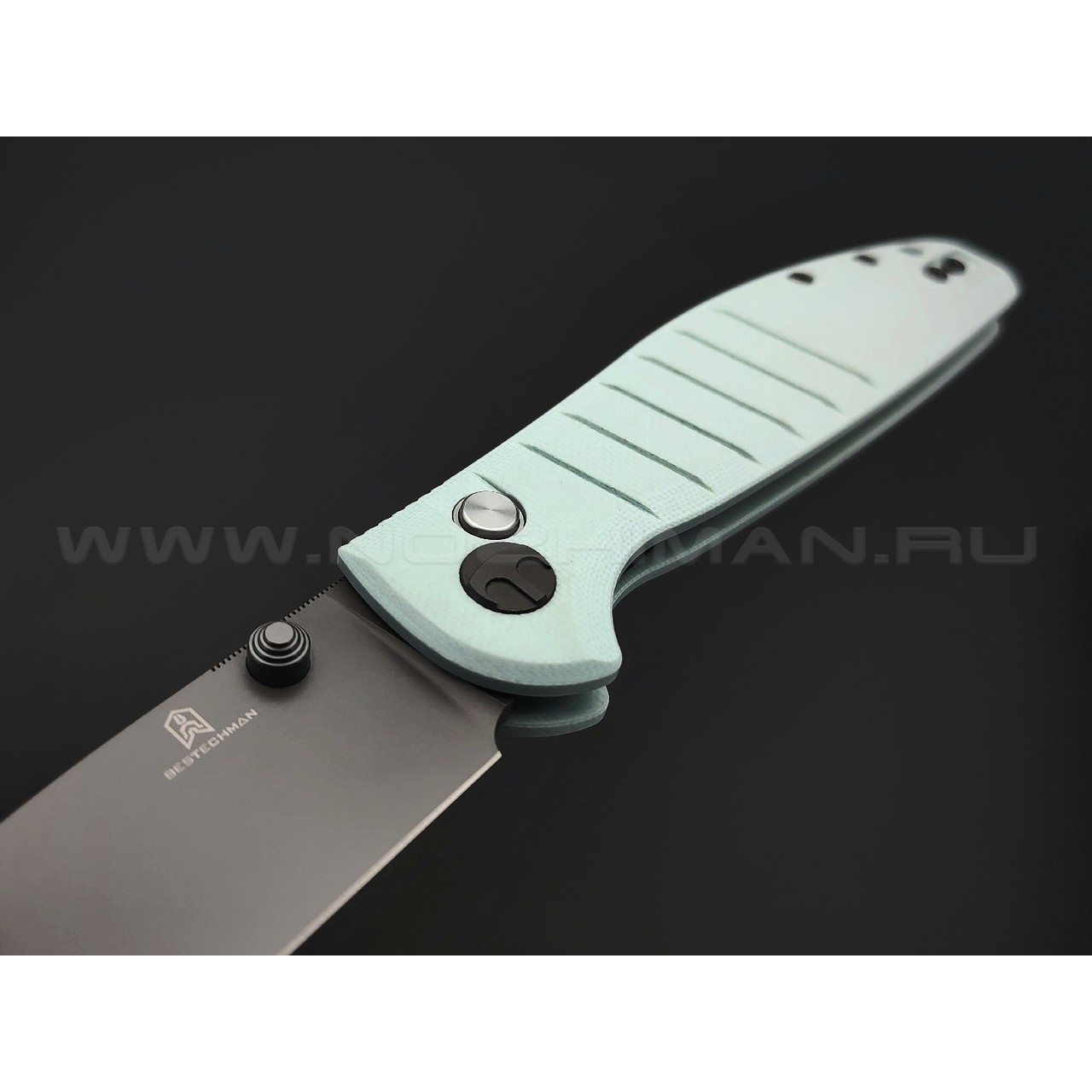 Bestechman складной нож Goodboy BMK04D сталь D2 серый PVD, рукоять G10 мятный