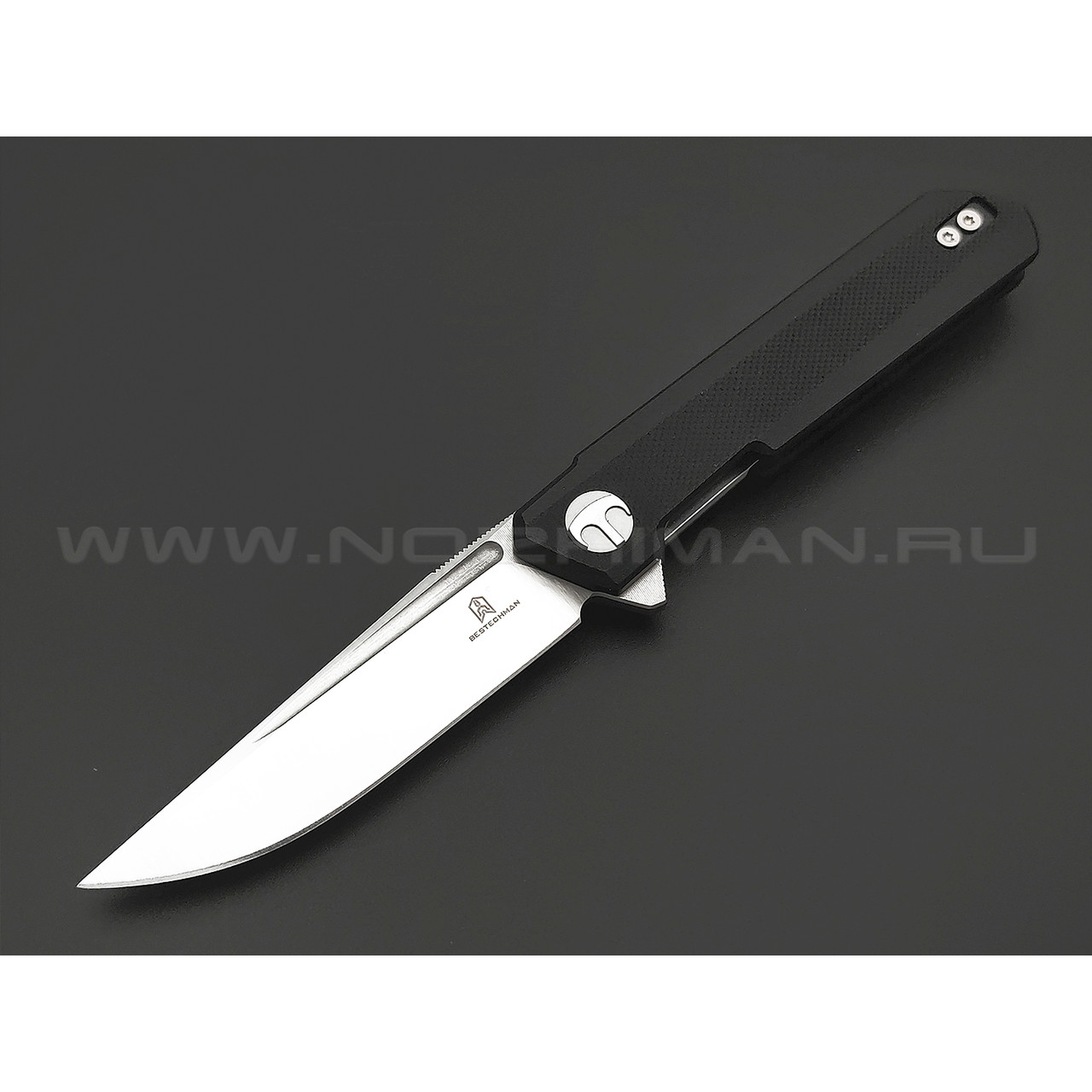 Нож Bestechman Mini Dundee BMK03A сталь D2 satin, рукоять G10 black