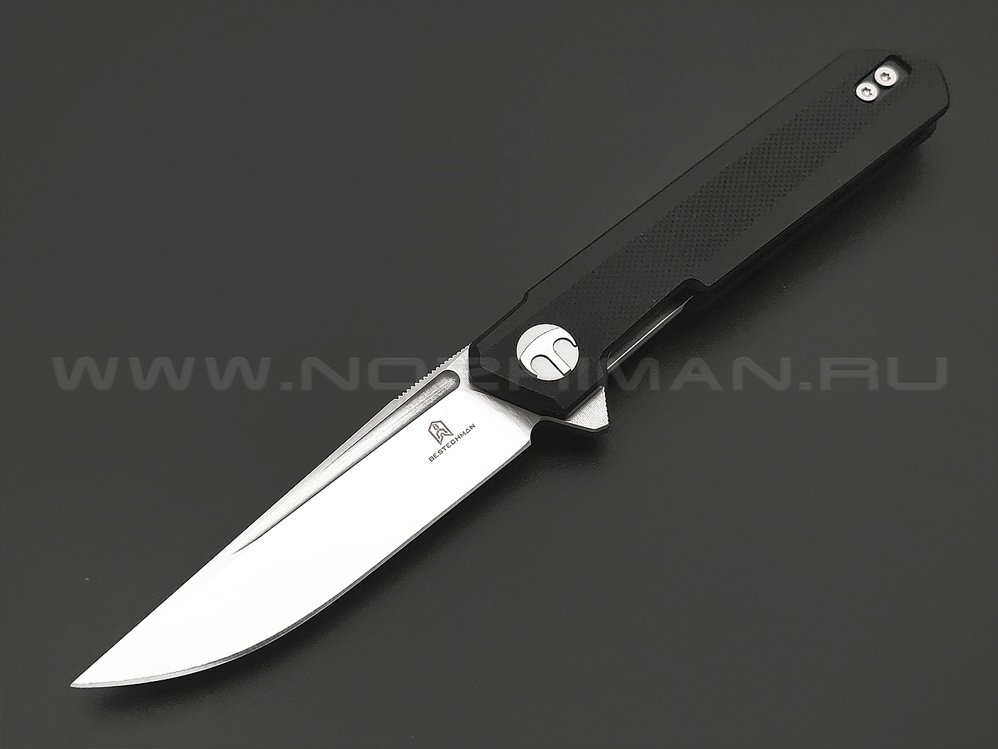 Нож Bestechman Mini Dundee BMK03A сталь D2 satin, рукоять G10 black