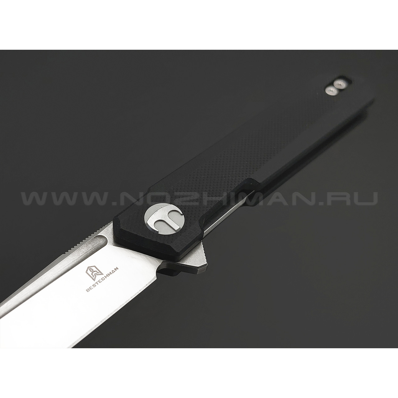 Нож Bestechman Mini Dundee BMK03A сталь D2 satin, рукоять G10 black