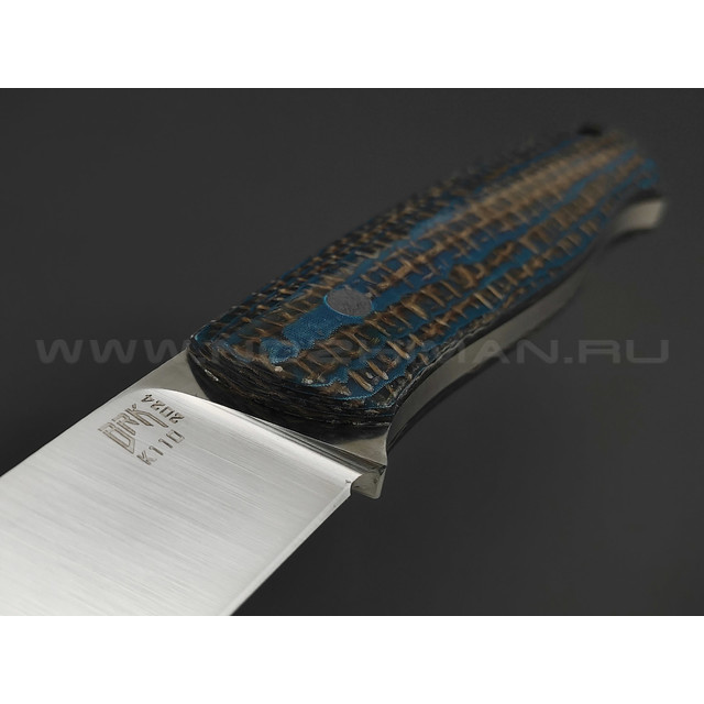 BRK нож Крепыш BX0240 сталь K110 satin, рукоять Micarta jute blue