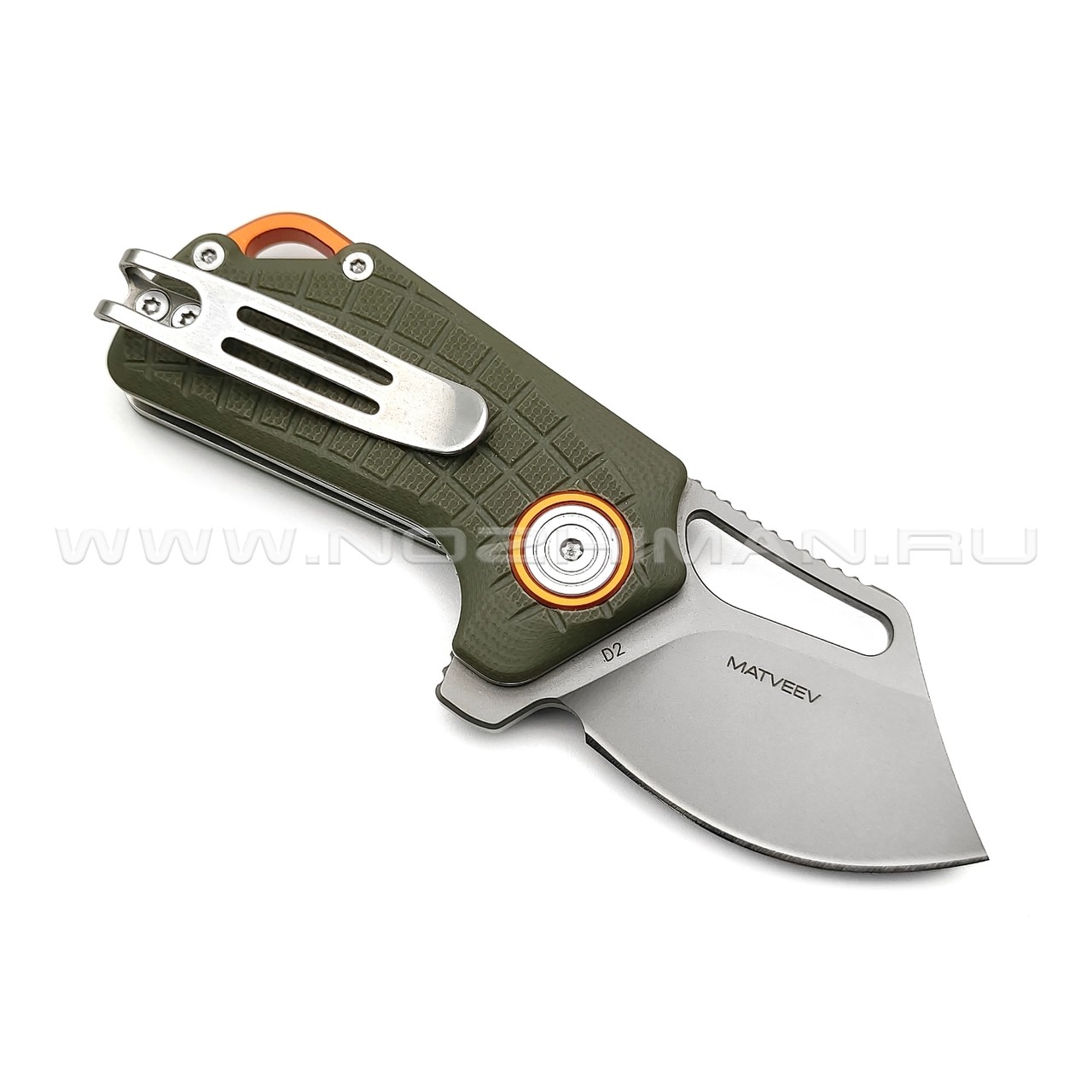 Нож BlacFox Puck BF-761 OD сталь D2, рукоять G10 OD green