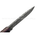 Волчий Век нож Wolfkniven Custom сталь 95Х18 WA Camo, обух 6.2 мм, рукоять G10 black & purple, пины карбон Волчий Век нож Wolfkniven Custom сталь 95Х18 WA Camo, обух 6.2 мм, рукоять G10 black & purple, пины карбон