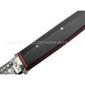 Волчий Век нож Слон Custom сталь 1.4116 WA Худ.травление, обух 6.5 мм, рукоять G10 black & red, мозаичные пины, нейзильбер Волчий Век нож Слон Custom сталь 1.4116 WA Худ.травление, обух 6.5 мм, рукоять G10 black & red, мозаичные пины, нейзильбер