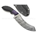 Волчий Век нож Кондрат 12 Custom сталь 95Х18 WA Camo, обух 6.1 мм, рукоять G10 black & purple, пины карбон Волчий Век нож Кондрат 12 Custom сталь 95Х18 WA Camo, обух 6.1 мм, рукоять G10 black & purple, пины карбон