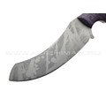 Волчий Век нож Кондрат 12 Custom сталь 95Х18 WA Camo, обух 6.1 мм, рукоять G10 black & purple, пины карбон Волчий Век нож Кондрат 12 Custom сталь 95Х18 WA Camo, обух 6.1 мм, рукоять G10 black & purple, пины карбон