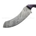 Волчий Век нож Кондрат 12 Custom сталь 95Х18 WA Camo, обух 6.1 мм, рукоять G10 black & purple, пины карбон Волчий Век нож Кондрат 12 Custom сталь 95Х18 WA Camo, обух 6.1 мм, рукоять G10 black & purple, пины карбон