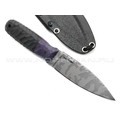 Волчий Век нож Стрела Custom сталь 95Х18 WA Camo, обух 6.2 мм, рукоять G10 black & purple, пины карбон Волчий Век нож Стрела Custom сталь 95Х18 WA Camo, обух 6.2 мм, рукоять G10 black & purple, пины карбон