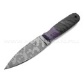 Волчий Век нож Стрела Custom сталь 95Х18 WA Camo, обух 6.2 мм, рукоять G10 black & purple, пины карбон Волчий Век нож Стрела Custom сталь 95Х18 WA Camo, обух 6.2 мм, рукоять G10 black & purple, пины карбон