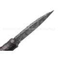 Волчий Век нож Стрела Custom сталь 95Х18 WA Camo, обух 6.2 мм, рукоять G10 black & purple, пины карбон Волчий Век нож Стрела Custom сталь 95Х18 WA Camo, обух 6.2 мм, рукоять G10 black & purple, пины карбон