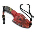 Волчий Век нож Масичка Brutal Custom сталь D2 WA Худ.травление, обух 16.2 мм, рукоять Карбоновая мозайка