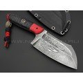 Волчий Век нож Бугай Custom сталь 95Х18 WA Худ.травление, рукоять G10 black & red, медный пин, пины карбон Волчий Век нож Бугай Custom сталь 95Х18 WA Худ.травление, рукоять G10 black & red, медный пин, пины карбон