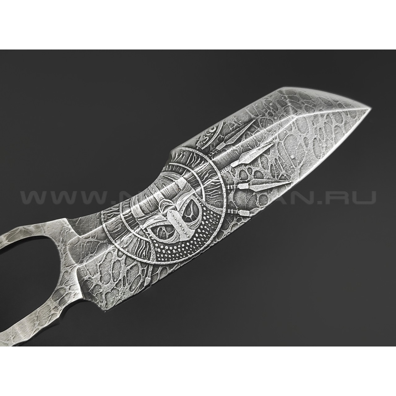 Волчий Век нож Карачун Light Edition сталь N690 WA худ.травление, рукоять Paracord red