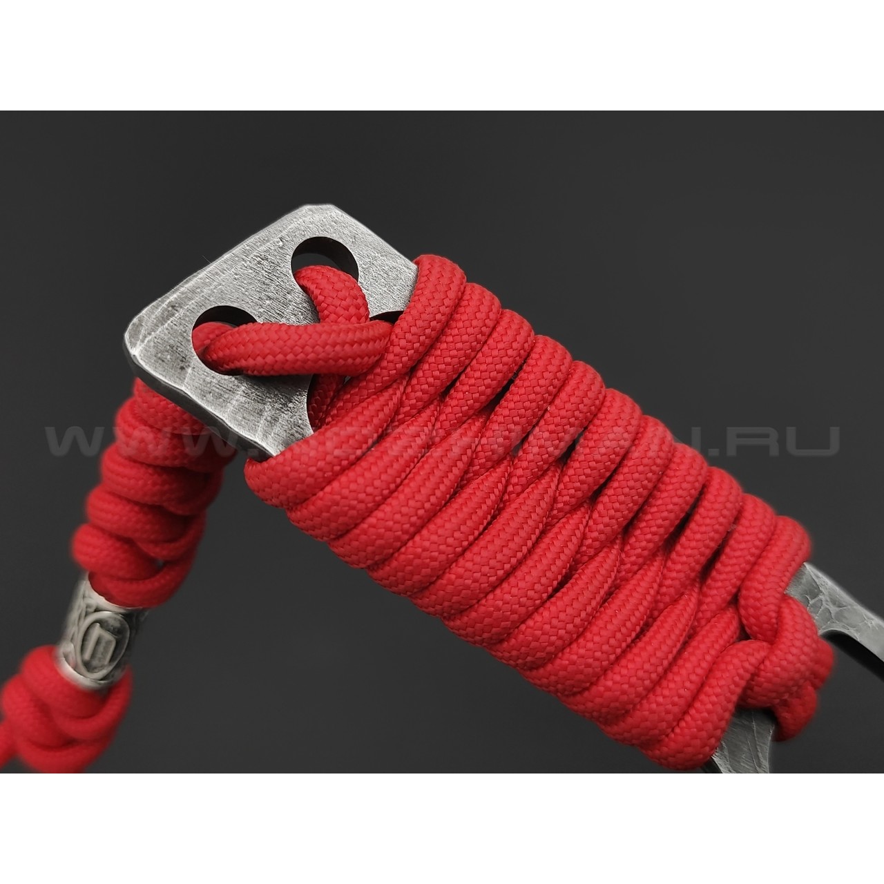 Волчий Век нож Карачун Light Edition сталь N690 WA худ.травление, рукоять Paracord red
