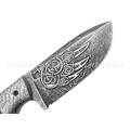 Волчий Век нож Шихан 2.0 Custom сталь PGK WA худ.травление, рукоять Silver twill, G10 black, мозаичный и карбоновые пины Волчий Век нож Шихан 2.0 Custom сталь PGK WA худ.травление, рукоять Silver twill, G10 black, мозаичный и карбоновые пины