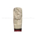 Корзун Александр меч из мозаичного дамаска (Матвеев), рукоять Бивень мамонта с резьбой и скримшоу, зуб мамонта, титан