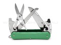 Многофункциональный нож Fox Vulpis FX-VP130-SF5 OD сталь N690, рукоять Aluminum Green