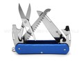 Многофункциональный нож Fox Vulpis FX-VP130-SF5 SB сталь N690, рукоять Aluminum Blue