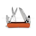 Многофункциональный нож Fox Vulpis FX-VP130-F4 OR сталь N690, рукоять Aluminum Orange