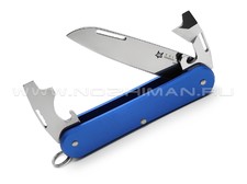 Многофункциональный нож Fox Vulpis FX-VP130-3 SB сталь N690, рукоять Aluminum Blue