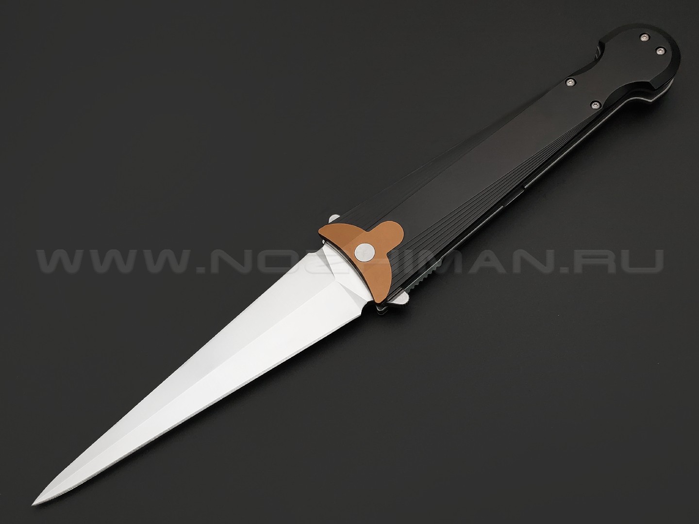 Daggerr нож Cinquedea сталь VG-10 satin, рукоять Aluminium 6061-T6 black
