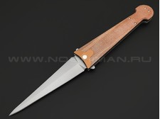 Daggerr нож Cinquedea сталь VG-10 bead-blast, рукоять Micarta brown