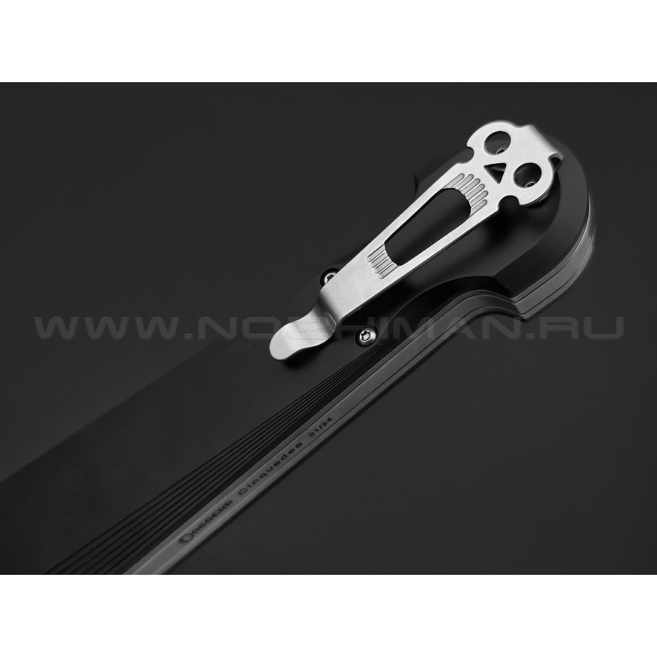 Daggerr нож Cinquedea сталь VG-10 satin, рукоять Aluminium 6061-T6 black