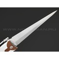 Daggerr нож Cinquedea сталь VG-10 satin, рукоять G10 white