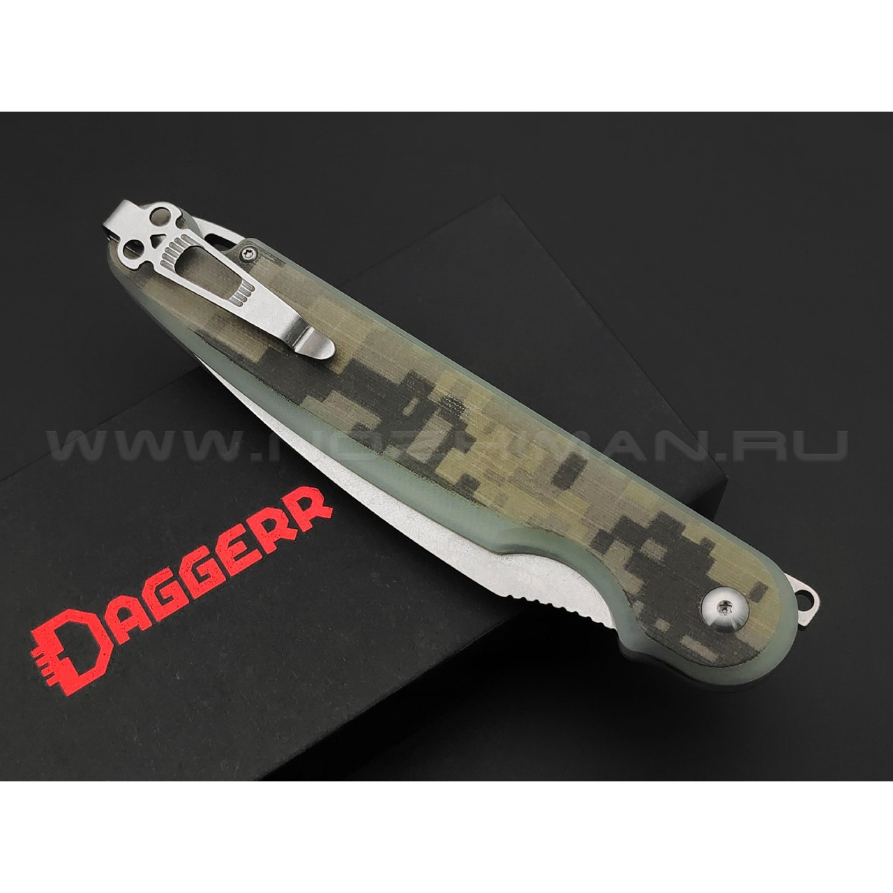 Daggerr нож Parrot Nestor Camo SW сталь VG-10 стоунвош, рукоять G10 camo
